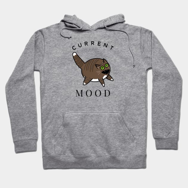 Current Mood Cat (Small Print) Hoodie by Aeriskate